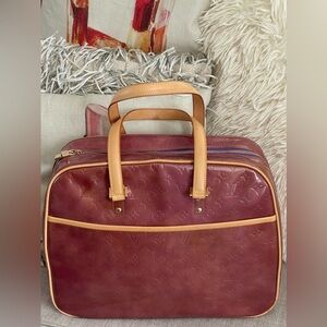 ⭐️COA⭐️ LOUIS VUITTON MONOGRAM VERNIS SUTTON VINTAGE TRAVEL/DIAPER BAG~BEAUTY